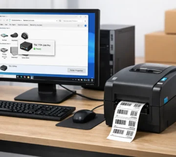 How to install a TSC barcode printer step by step