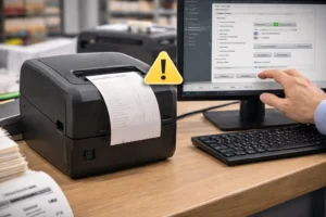 Common receipt printer problems and troubleshooting steps