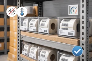 How to store and handle barcode stickers properly