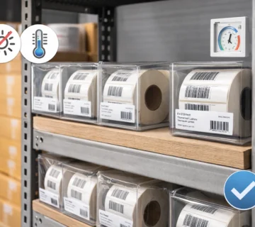 How to store and handle barcode stickers properly