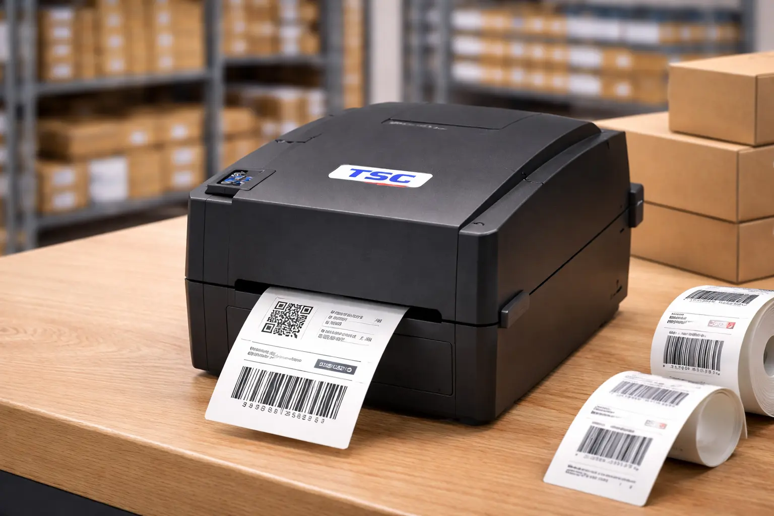 TSC barcode printer used for label printing in UAE businesses