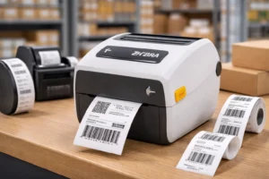 Zebra barcode printer used for label printing in UAE businesses