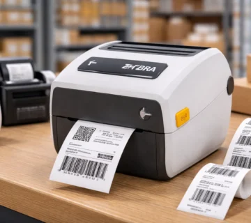 Zebra barcode printer used for label printing in UAE businesses