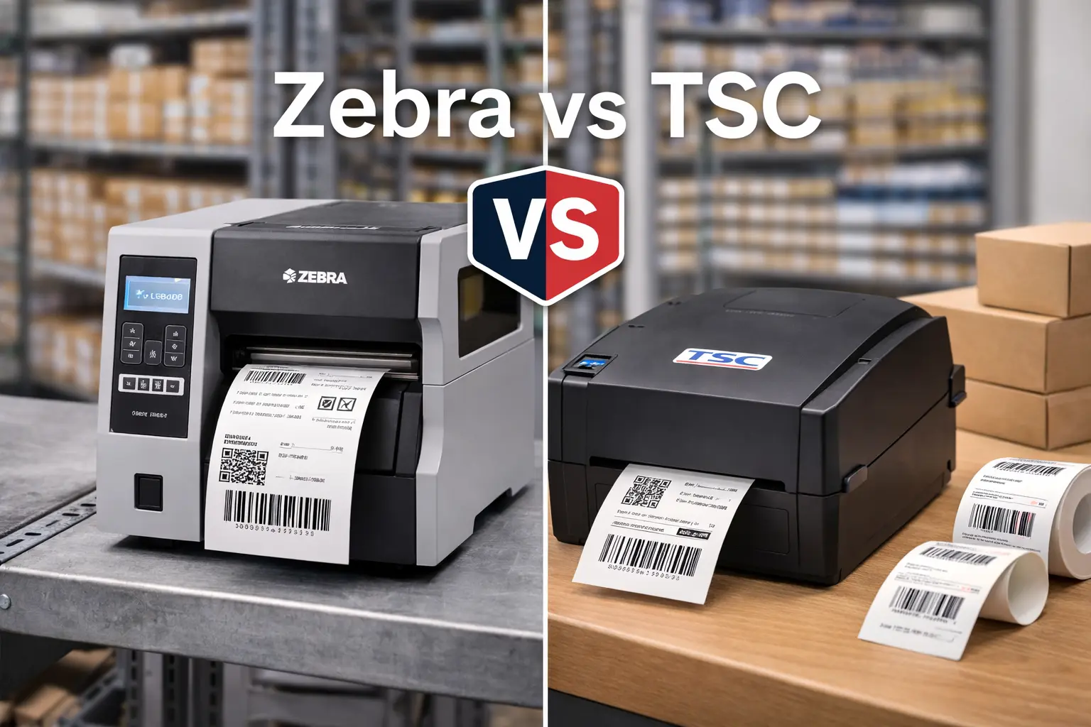 Zebra vs TSC barcode printers comparison for business use