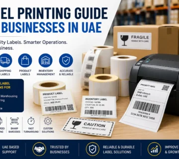 Label printing solutions for businesses in UAE using barcode and thermal label printers